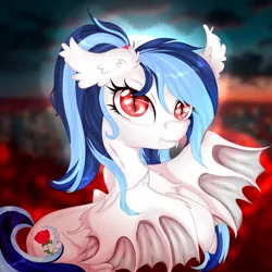 Size: 1920x1920 | Tagged: safe, artist:galaxyswirlsyt, derpibooru import, oc, oc:moonlight rose, bat pony, pony, female, image, mare, png, solo