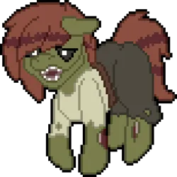 Size: 616x616 | Tagged: safe, artist:bloonacorn, derpibooru import, pony, undead, zombie, zombie pony, digital art, image, pixel art, png, simple background, transparent background