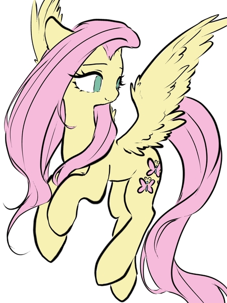 Size: 1080x1440 | Tagged: safe, artist:haooxiangpichinini, derpibooru import, fluttershy, image, jpeg, simple background, white background