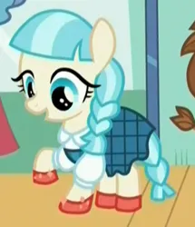 Size: 311x362 | Tagged: safe, derpibooru import, edit, edited screencap, screencap, charity kindheart, coco pommel, violet cream, made in manehattan, cocobetes, cropped, cute, dorothy gale, g4, image, png, the wizard of oz