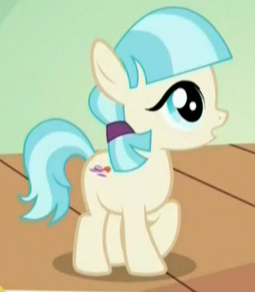 Size: 363x415 | Tagged: safe, derpibooru import, edit, edited screencap, screencap, coco pommel, pony, made in manehattan, cocobetes, cropped, cute, female, filly, foal, g4, image, png, solo