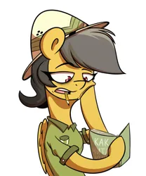 Size: 1087x1308 | Tagged: safe, artist:la hum, derpibooru import, daring do, pegasus, pony, bags under eyes, book, cyrillic, female, image, mare, png, russian, simple background, solo, white background