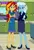 Size: 832x1216 | Tagged: safe, ai content, machine learning generated, prompter:tiamatnightmare, sunset shimmer, trixie, human, equestria girls, clothes, female, humanized, image, jpeg, lesbian, ponytail, pregnant, shipping, suit, suntrix