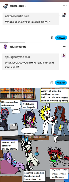 Size: 1184x3112 | Tagged: safe, artist:ask-luciavampire, derpibooru import, oc, earth pony, pegasus, pony, undead, unicorn, vampire, vampony, anime, ask, horn, image, manga, png, tumblr