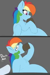 Size: 2000x3000 | Tagged: suggestive, artist:astrum, derpibooru import, part of a set, rainbow dash, soarin', pegasus, pony, belly, big belly, chest fluff, couple, dialogue, digital art, duo, duo male and female, faic, fat, feedee, feeder, female, g4, image, male, misunderstanding, mug, open mouth, png, rainblob dash, rainbow dumb, shipping, soarindash, straight, that pony sure does love cider, tubby wubby pony waifu