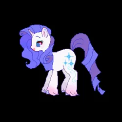 Size: 2048x2048 | Tagged: safe, artist:xxk1ttyl1tterxx, derpibooru import, rarity, pony, unicorn, digital art, g4, horn, image, jpeg, pixel art, solo