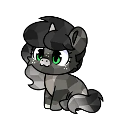 Size: 600x600 | Tagged: safe, derpibooru import, crystal pony, image, looking at you, obsidian limelight, png