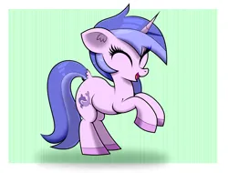 Size: 2500x1900 | Tagged: safe, artist:scandianon, derpibooru import, sea swirl, seafoam, pony, unicorn, eyes closed, female, happy, horn, image, mare, open mouth, open smile, png, rearing, smiling, solo