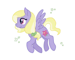 Size: 1280x1024 | Tagged: safe, artist:computerstickman, derpibooru import, lily blossom, pegasus, pony, alternate hairstyle, female, hair tie, image, mare, png, simple background, solo, transparent background