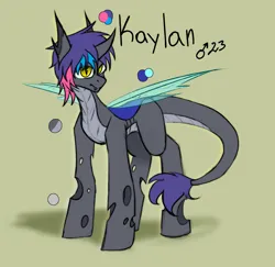 Size: 2455x2385 | Tagged: safe, artist:ashel_aras, derpibooru import, oc, oc:kaylan, unofficial characters only, changeling, hybrid, changeling oc, hybrid oc, image, kiriban, png, reference sheet, sketch, solo