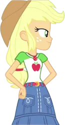 Size: 1309x2520 | Tagged: safe, derpibooru import, edit, edited screencap, editor:homersimpson1983, screencap, applejack, human, equestria girls, applejack's hat, background removed, cowboy hat, female, freckles, g4, hat, image, not a vector, png