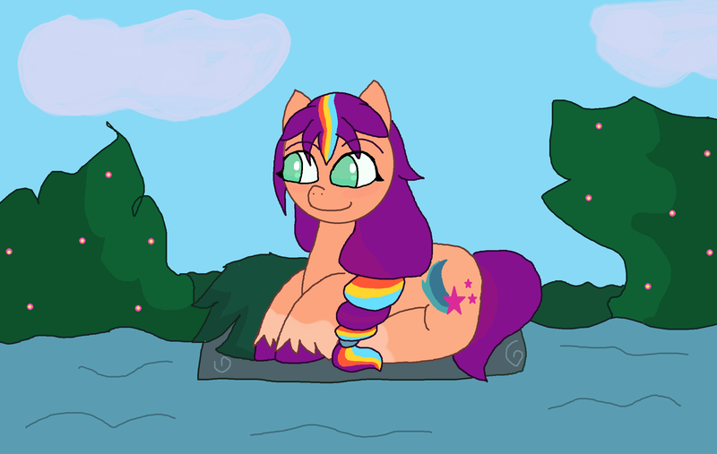 Size: 2322x1472 | Tagged: safe, artist:featherwing555, derpibooru import, sunny starscout, earth pony, g5, female, image, png, solo