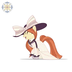 Size: 2500x2500 | Tagged: safe, artist:r4hucksake, derpibooru import, rarity, oc, oc:frazzle, earth pony, pony, clothes, female, image, mare, png, raristocrat, rose dewitt bukater, simple background, solo, titanic, transparent background