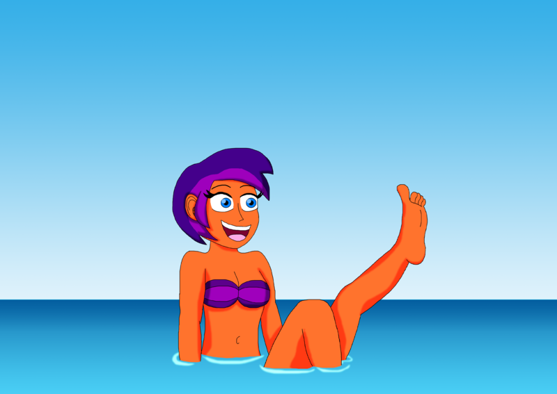 Size: 5499x3899 | Tagged: safe, artist:abarekiller2002, derpibooru import, oc, oc:jade harmony, human, equestria girls, feet, female, fetish, foot fetish, g4, image, png, solo, the little mermaid