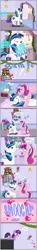 Size: 1387x9341 | Tagged: safe, artist:bbbhuey, derpibooru import, princess cadance, shining armor, twilight sparkle, alicorn, pony, unicorn, 2021, bedroom eyes, blush sticker, blushing, candy, candy cane, christmas, christmas wreath, comic, dialogue, female, filly, filly twilight sparkle, floating heart, food, g4, grin, heart, hearth's warming, high res, holiday, horn, image, implied kissing, levitation, magic, male, mare, mistletoe, offscreen character, onomatopoeia, pinned, pixar, png, present, reference, ship:shiningcadance, shipping, smiling, speech bubble, stallion, straight, teen princess cadance, telekinesis, thumbnail is a stick, toy story, unicorn twilight, wreath, younger