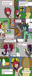 Size: 1143x2699 | Tagged: safe, artist:ask-luciavampire, derpibooru import, oc, demon, dracony, dragon, hybrid, pony, succubus, undead, vampire, werewolf, ask, cafe, diner, image, png, tumblr