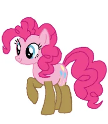Size: 422x483 | Tagged: safe, artist:qjosh, derpibooru import, igneous rock pie, pinkie pie, female, g4, image, male, png, simple background, solo, white background