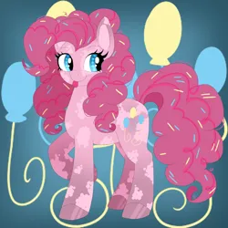 Size: 2000x2000 | Tagged: safe, artist:c0depink, derpibooru import, pinkie pie, earth pony, cutie mark, female, g4, image, png, redesign, solo
