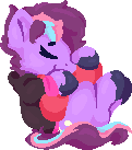 Size: 121x137 | Tagged: safe, artist:rhythmpixel, derpibooru import, oc, oc:sweet vibes, unofficial characters only, pony, clothes, digital art, female, hoodie, image, mare, pixel art, png, simple background, sleeping, solo, transparent background, unshorn fetlocks