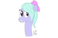 Size: 2747x1792 | Tagged: safe, artist:solemnfutury, derpibooru import, flitter, pony, cute, date, female, flitterbetes, g4, image, looking at you, png, signature, simple background, smiling, smiling at you, solo, white background