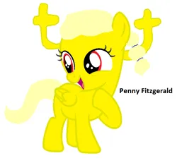 Size: 850x784 | Tagged: safe, artist:memeartboi, derpibooru import, oc, ponified, unofficial characters only, fairy, fairy pony, original species, pegasus, pony, beautiful, beautiful hair, cute, cute face, fairy wings, female, female oc, filly, foal, girlfriend, happy, image, mare, mare oc, pegasus oc, pegasus wings, penny fitzgerald, png, shiny, simple background, solo, the amazing world of gumball, white background, wings