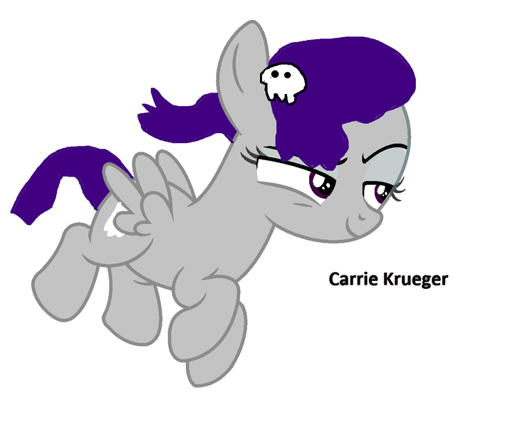Size: 1260x1026 | Tagged: safe, artist:memeartboi, derpibooru import, oc, ponified, unofficial characters only, ghost, ghost pony, pegasus, pony, undead, carrie krueger, dark, female, female oc, filly, foal, girlfriend, image, mare, mare oc, pegasus oc, pegasus wings, png, simple background, solo, stare, the amazing world of gumball, white background, wings