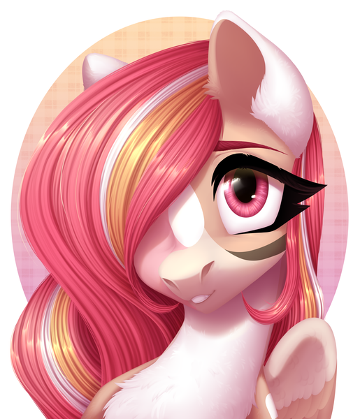 Size: 2532x2948 | Tagged: safe, artist:nika-rain, derpibooru import, oc, oc:arisha, pegasus, pony, bust, chest fluff, commission, countershading, cute, female, image, mare, png, portrait, solo