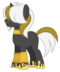 Size: 2496x2976 | Tagged: safe, artist:motownwarrior01, derpibooru import, oc, oc:gullin, unofficial characters only, pony, unicorn, base used, bracelet, facial hair, gold, hair over one eye, horn, image, jewelry, male, nose piercing, nose ring, piercing, png, simple background, smiling, solo, stallion, transparent background