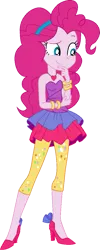 Size: 481x1200 | Tagged: safe, artist:tylerajohnson352, derpibooru import, pinkie pie, human, equestria girls, twilight under the stars, spoiler:eqg series (season 2), '90s, bare shoulders, bracelet, clothes, dress, female, g4, high heels, image, jewelry, my little pony equestria girls, my little pony equestria girls: better together, necklace, png, rah rah skirt, shoes, simple background, skirt, sleeveless, sleeveless dress, strapless, strapless dress, transparent background, vector