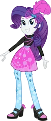 Size: 1439x3368 | Tagged: safe, artist:tylerajohnson352, derpibooru import, rarity, human, display of affection, eqg summertime shorts, equestria girls, equestria girls series, good vibes, belt, clothes, dress, feather, feather in hair, female, g4, grin, hair ornament, high heels, image, my little pony equestria girls: better together, my little pony equestria girls: summertime shorts, pantyhose, png, shoes, simple background, skirt, smiling, socks, sweater, transparent background, turtleneck, uniform, vector