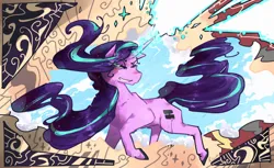 Size: 1280x785 | Tagged: safe, artist:elliemore-casp, derpibooru import, starlight glimmer, pony, unicorn, equal cutie mark, female, g4, horn, image, jpeg, magic, mare, solo