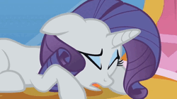 Size: 1280x720 | Tagged: safe, derpibooru import, edit, edited screencap, screencap, rarity, pony, unicorn, lesson zero, season 2, animated, broken glass, camera, female, g4, horn, image, mare, marshmelodrama, outtakes, ponies: the anthology 2, rarity being rarity, the worst possible thing, webm
