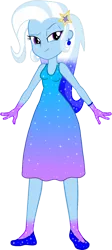 Size: 696x1551 | Tagged: safe, artist:invisibleink, artist:tylerajohnson352, derpibooru import, trixie, equestria girls, beautiful, bracelet, clothes, colorful, dress, female, flats, g4, glitter, hairpin, image, jewelry, png, shoes, sparkles, sparkly dress, sparkly hair