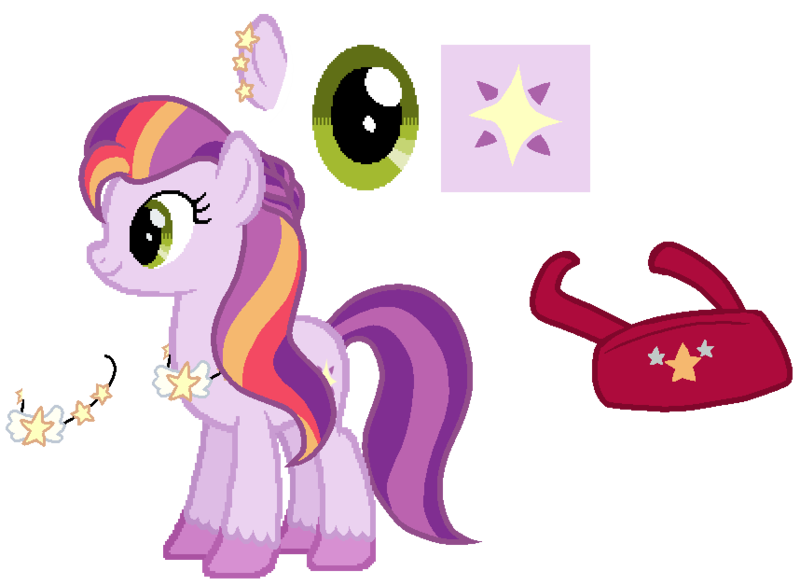 Size: 858x627 | Tagged: safe, artist:fedethedox2121, derpibooru import, earth pony, pony, g5, my little pony: tell your tale, spoiler:g5, spoiler:my little pony: tell your tale, spoiler:tyts02e11, bag, cutie mark, ear piercing, female, g4, g5 to g4, generation leap, image, jewelry, mare, necklace, piercing, png, reference sheet, smiling, solo, sunny starscout's mother, tail, unshorn fetlocks, written in the starscouts