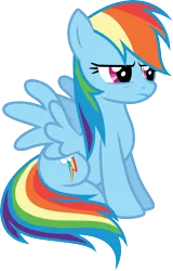 Size: 3000x4683 | Tagged: safe, artist:cloudy glow, derpibooru import, rainbow dash, pegasus, pony, over a barrel, .ai available, g4, image, png, simple background, solo, transparent background, vector