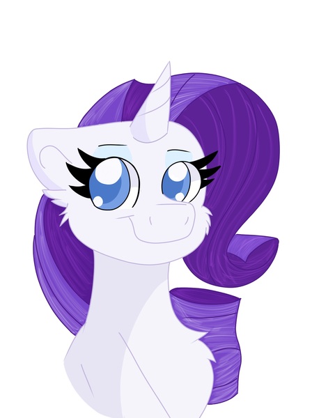 Size: 1407x1885 | Tagged: safe, artist:cinematic-fawn, derpibooru import, rarity, pony, bust, image, jpeg, portrait, simple background, solo, white background