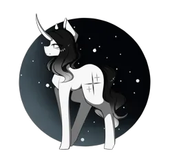 Size: 2513x2316 | Tagged: safe, artist:riressa, derpibooru import, oc, oc:darksky, pony, unicorn, female, horn, image, mare, png, solo