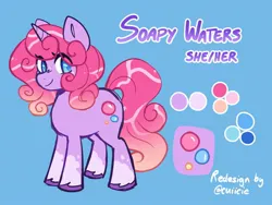 Size: 2000x1500 | Tagged: safe, artist:cuiicie, derpibooru import, oc, oc:soapy waters, unofficial characters only, pony, unicorn, horn, image, jpeg, reference sheet, unshorn fetlocks