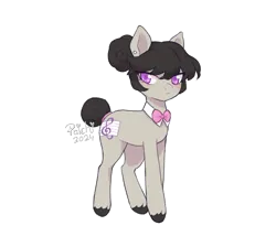 Size: 1660x1485 | Tagged: safe, artist:paichitaron, derpibooru import, octavia melody, earth pony, pony, alternate cutie mark, alternate hairstyle, ear piercing, earring, female, hair bun, image, jewelry, mare, piercing, png, signature, simple background, solo, tail, tail bun, transparent background, unshorn fetlocks