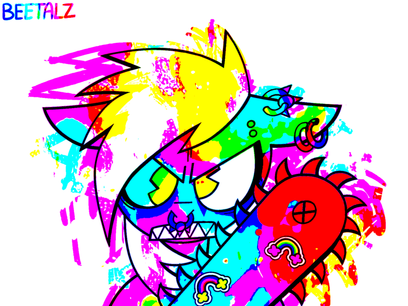 Size: 1600x1200 | Tagged: safe, artist:beetalz, derpibooru import, derpy hooves, pony, abstract background, angry, frown, image, looking at you, png, scenecore, solo