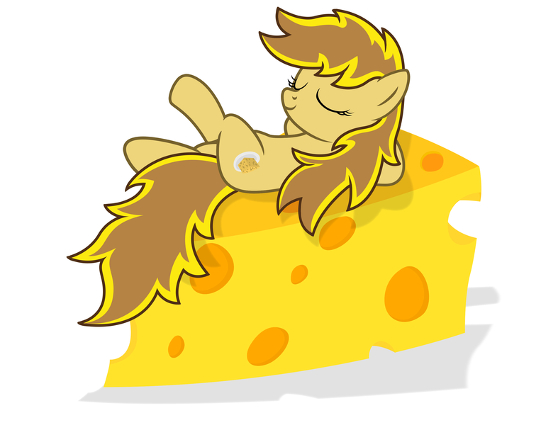 Size: 2907x2216 | Tagged: safe, artist:third uncle, derpibooru import, oc, oc:soursweet cheese, unofficial characters only, earth pony, pony, cheese, cheese pony, cute, female, food, image, mare, png, pose, simple background, solo