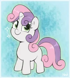 Size: 1144x1268 | Tagged: safe, artist:heretichesh, derpibooru import, sweetie belle, pony, unicorn, cute, diasweetes, female, filly, foal, g4, horn, image, jpeg, solo