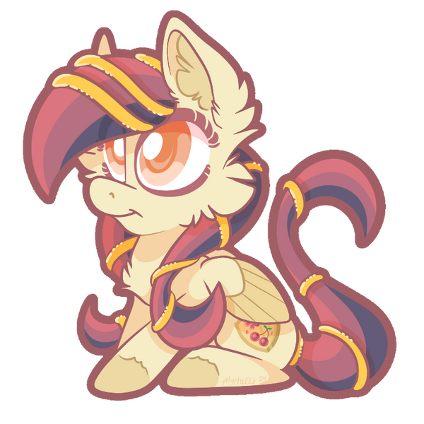 Size: 600x600 | Tagged: safe, artist:mychelle, derpibooru import, oc, oc:cherry justice, pegasus, pony, chibi, female, image, mare, png, simple background, solo, transparent background