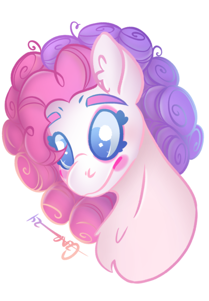 Size: 848x1224 | Tagged: safe, artist:trashpanda czar, derpibooru import, oc, oc:clown jewel, unofficial characters only, earth pony, bust, chest fluff, curtains, ear fluff, gradient mane, image, magical lesbian spawn, next generation, offspring, parent:pinkie pie, parent:rarity, parents:raripie, png, portrait, simple background, transparent background