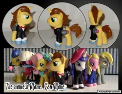 Size: 828x639 | Tagged: safe, derpibooru import, con mane, derpy hooves, donut joe, photo finish, powder rouge, rarity, pony, bridesmaid fluttershy, brushable, customized toy, image, irl, jpeg, photo, rose tyler, toy