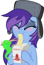 Size: 2352x3500 | Tagged: safe, artist:moliminous, ponerpics import, oc, oc:cher nobyl, unofficial characters only, pony, female, food, image, mare, noodles, png, ramen