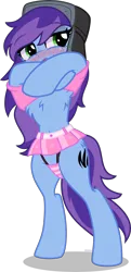 Size: 3000x6184 | Tagged: suggestive, artist:moliminous, ponerpics import, oc, oc:cher nobyl, unofficial characters only, pony, bikini, bikini bottom, clothes, female, image, mare, png, swimsuit