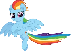 Size: 4168x3000 | Tagged: safe, artist:cloudy glow, derpibooru import, rainbow dash, pegasus, action pose, female, flying, g4, image, png, simple background, smiling, smirk, transparent background, vector