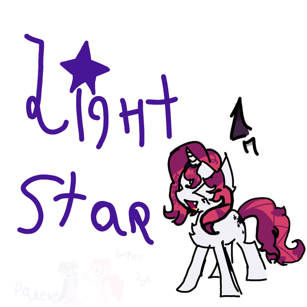 Size: 1378x1378 | Tagged: safe, artist:thederpymuffins, derpibooru import, pinkie pie, twilight sparkle, oc, female, image, implied lesbian, implied shipping, implied twinkie, lesbian, not porn, offspring, png, shipping, twinkie