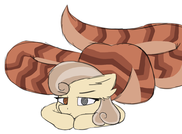 Size: 765x562 | Tagged: artist needed, suggestive, artist:polofastter, derpibooru import, oc, oc:dandelion "buttercup", unofficial characters only, lamia, original species, image, looking at you, png, pounce, simple background, sketch, solo, transparent background